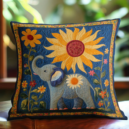 Elephant And Sunflowers WN0108005CL Quilt Pillow Case