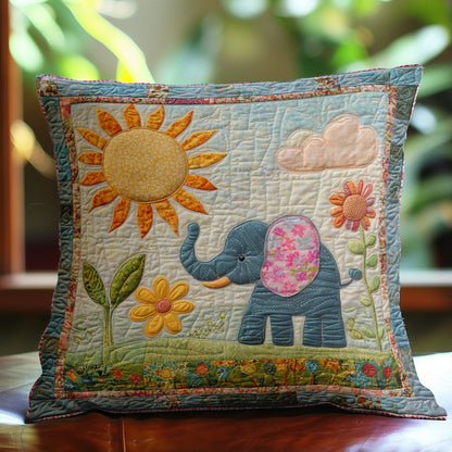 Elephant Patch Parade WN0108007CL Quilt Pillow Case