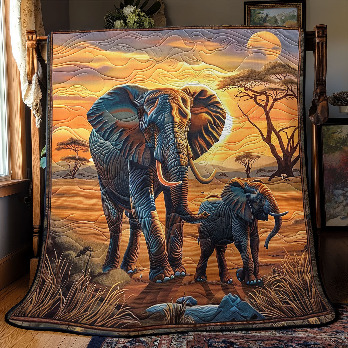 Elephant Woodland Protector SR2308028CL Quilt