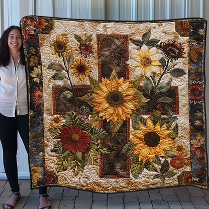 FLoral Cross SR1508010CL Quilt