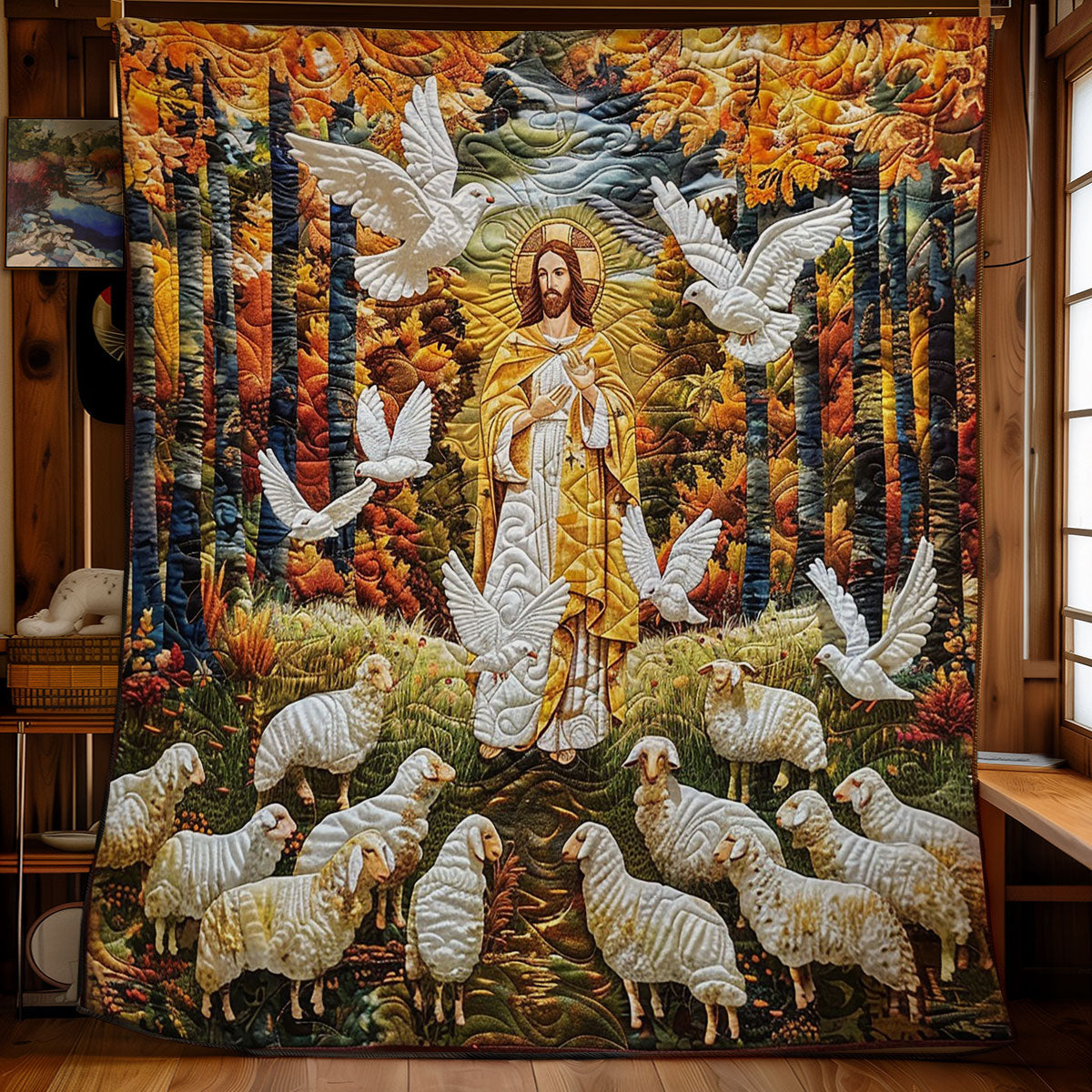 Fairy Light Jesus WM2808066CL Quilt