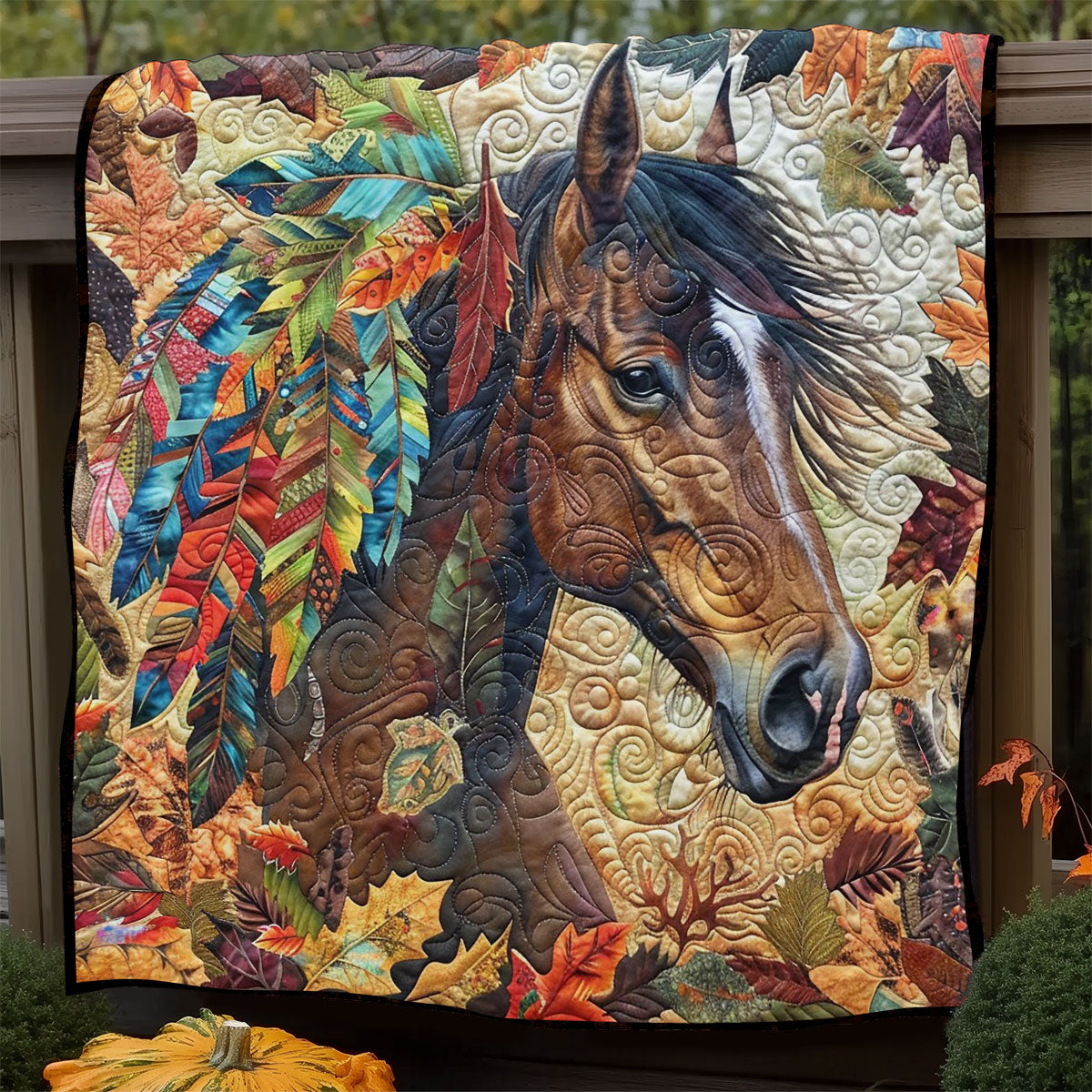 Fall Horse WM0608006CL Quilt