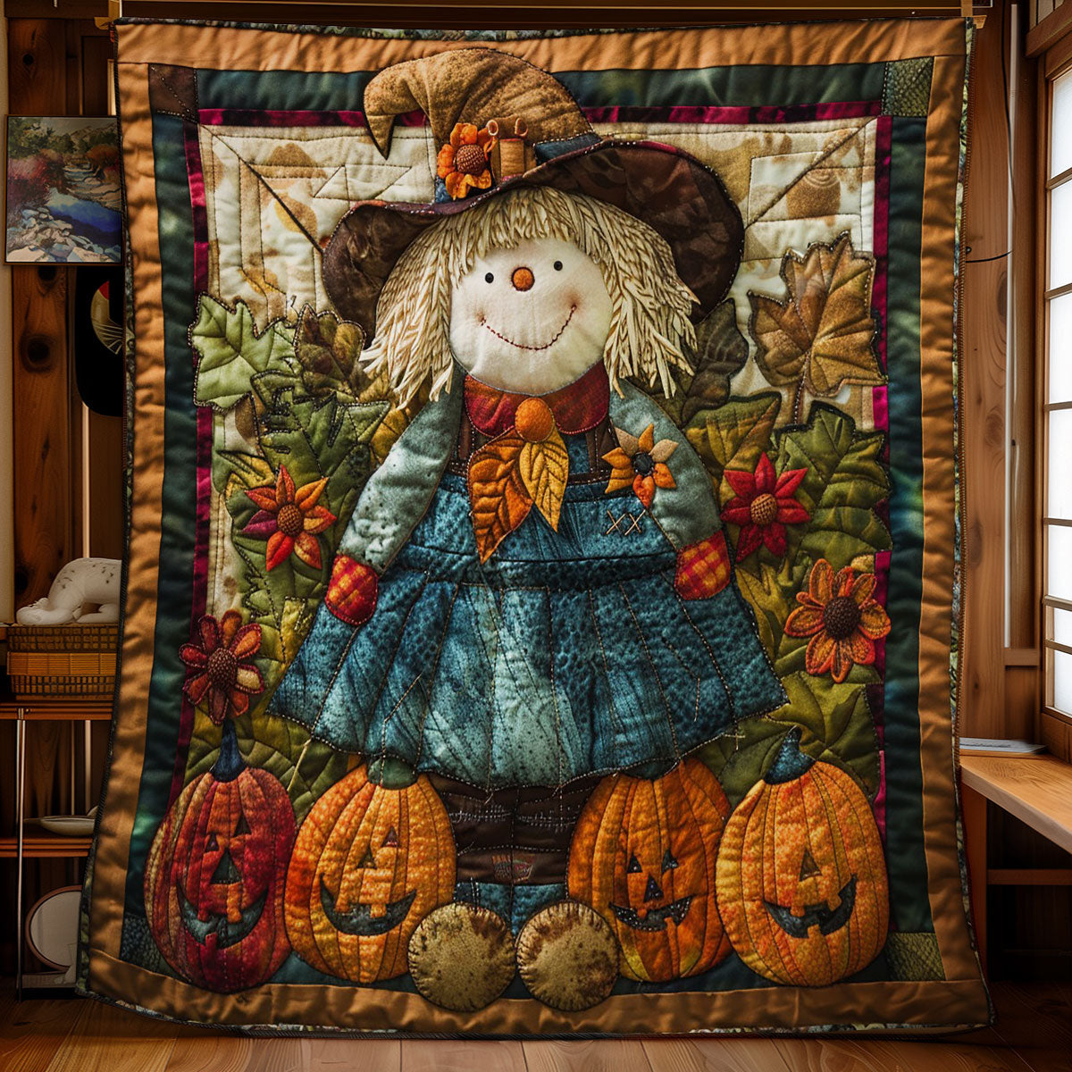 Fall Scarecrow WM1908011CL Quilt