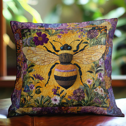 Fat Bees And Flowers WN3107070CL Quilt Pillow Case