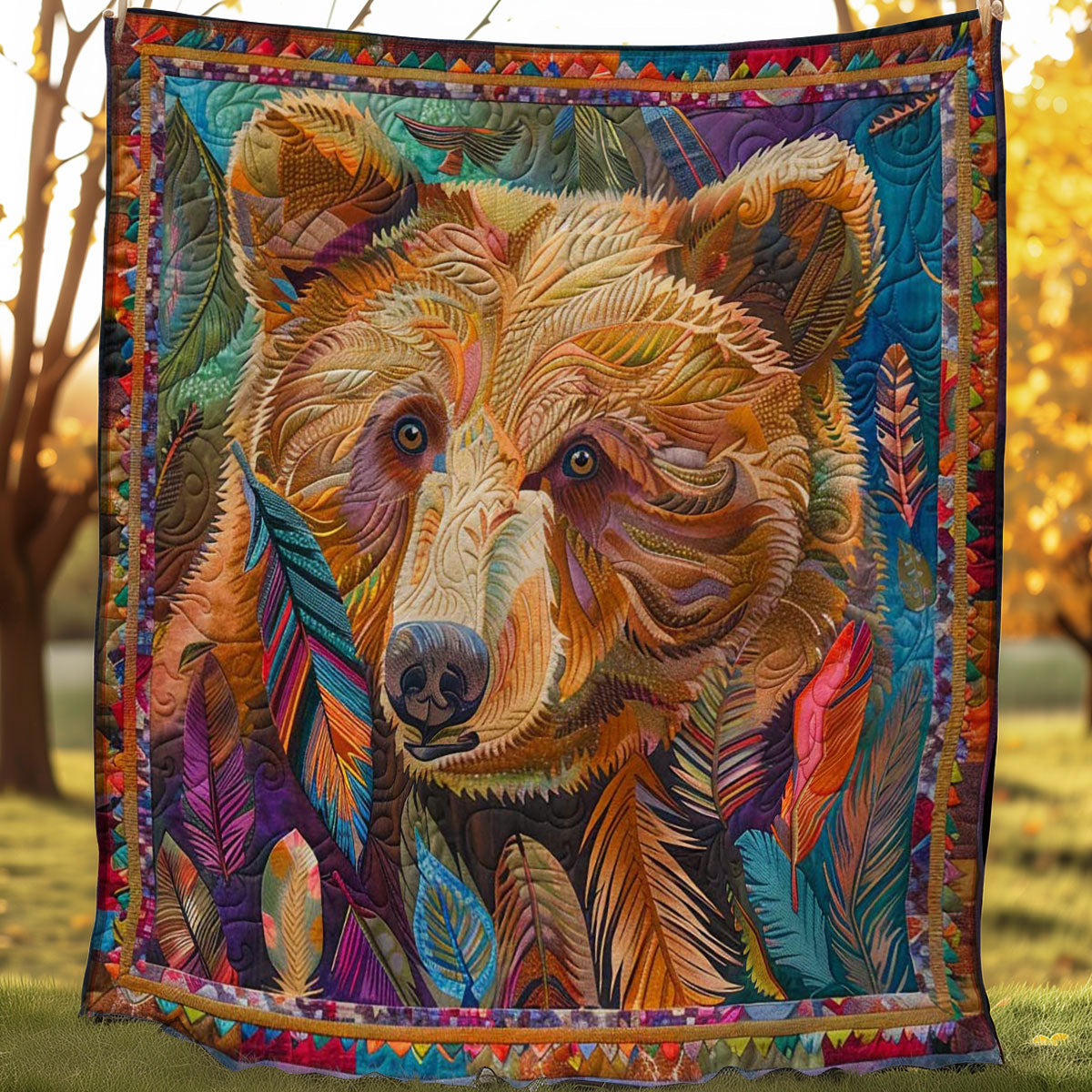 Feathered Bear Grove WN1408053CL Quilt