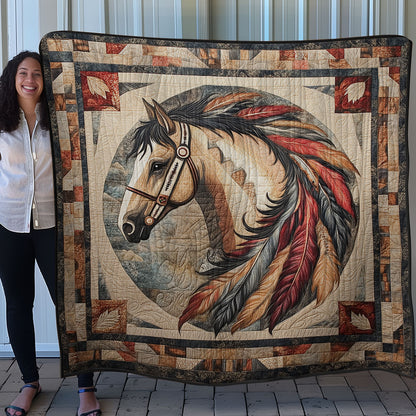 Feathers And Horse WN0108061CL Quilt