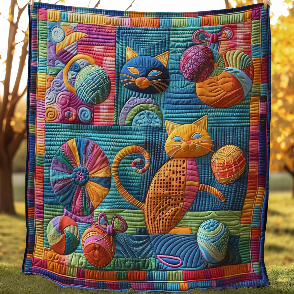 Feline Fun WN0908052CL Quilt