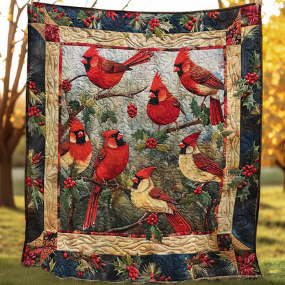 Festive Cardinal WN1608013CL Quilt