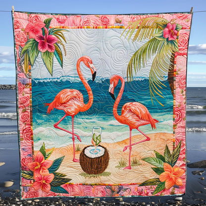 Flamingo Beach WN0808027CL Quilt