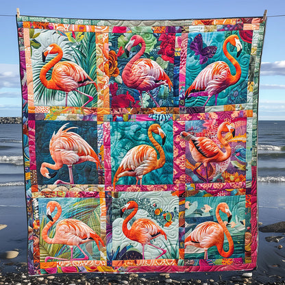 Flamingo Beachside WN0808053CL Quilt