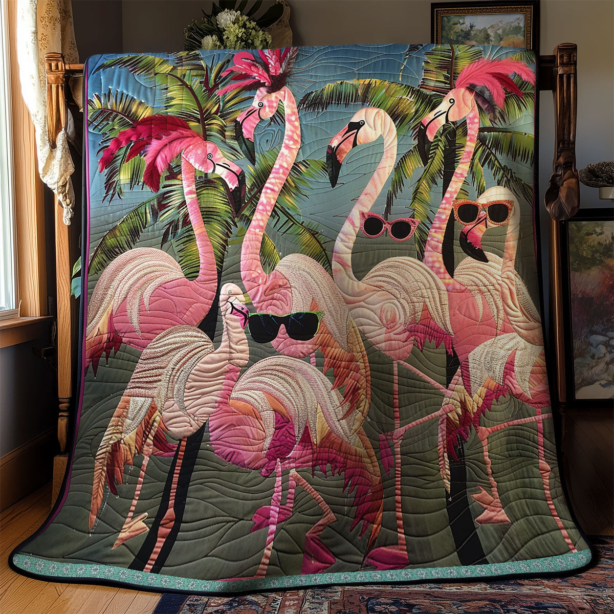Flamingo Glamour Moments WN0909042CL Quilt