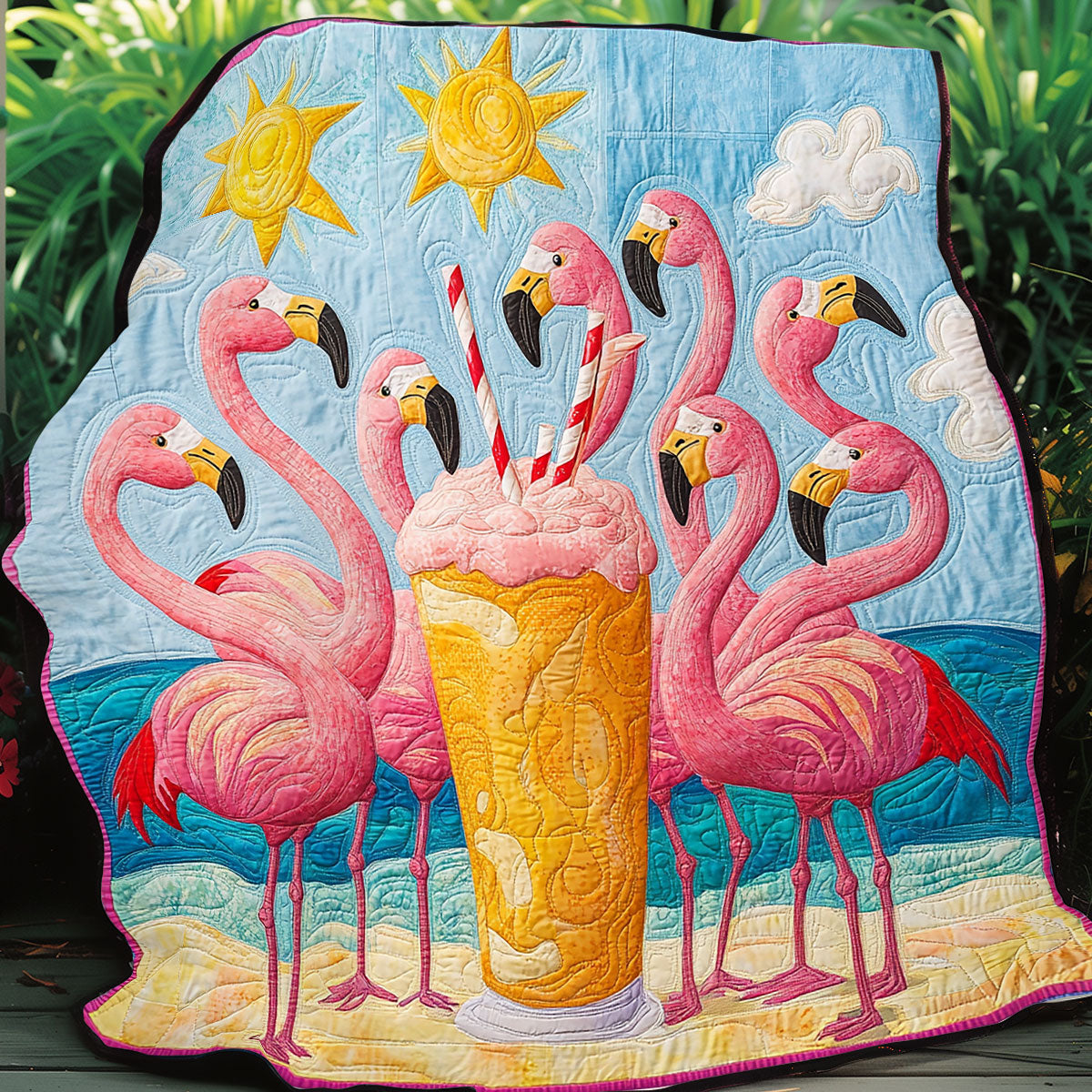 Flamingo Delight SR0708030CL Quilt