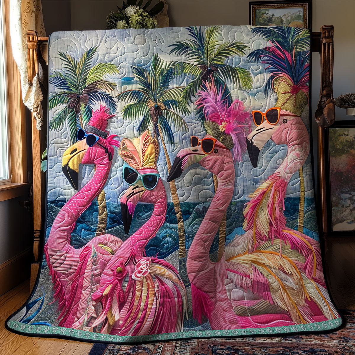Flamingo Style Parade WN0909041CL Quilt