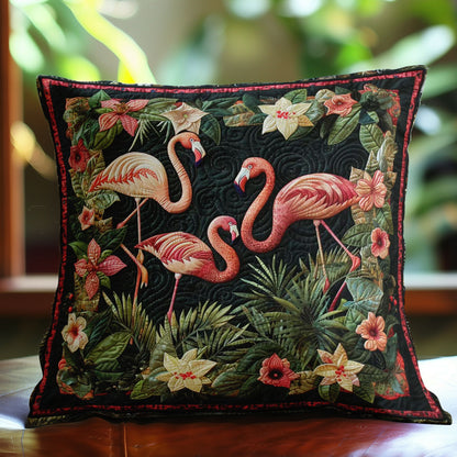 Flamingos And Flowers WN2907067CL Pillow Case