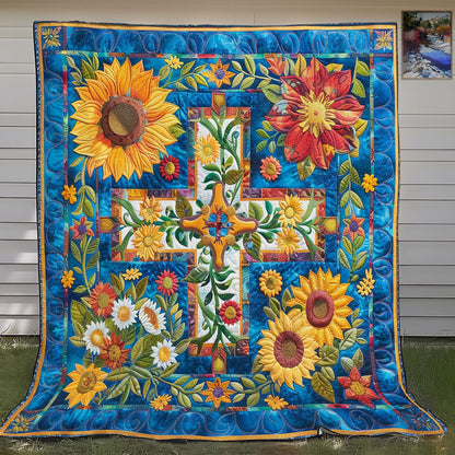 Floral Cross SR1308012CL Quilt