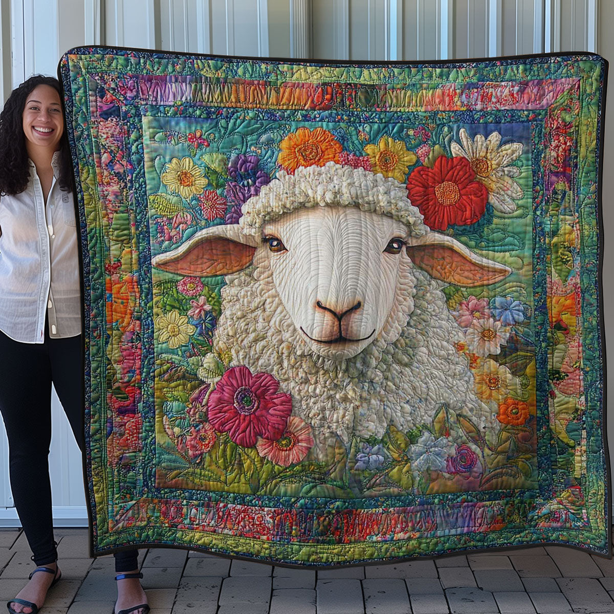Floral Fleece Comforter WN0708038CL Quilt