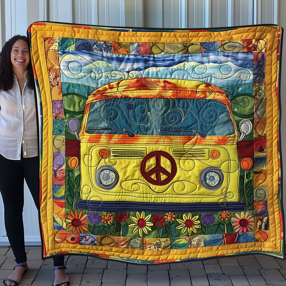 Floral Peace Van SR1408025CL Quilt