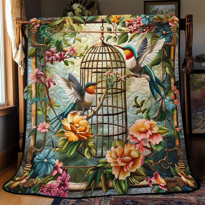 Flower Hummingbirds SR2308027CL Quilt