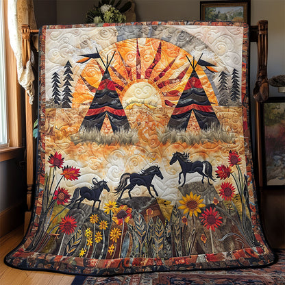 Flower Pasture Horse SR2608013CL Quilt