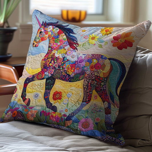 Flowers Horse WM0608105CL Quilt Pillow Case