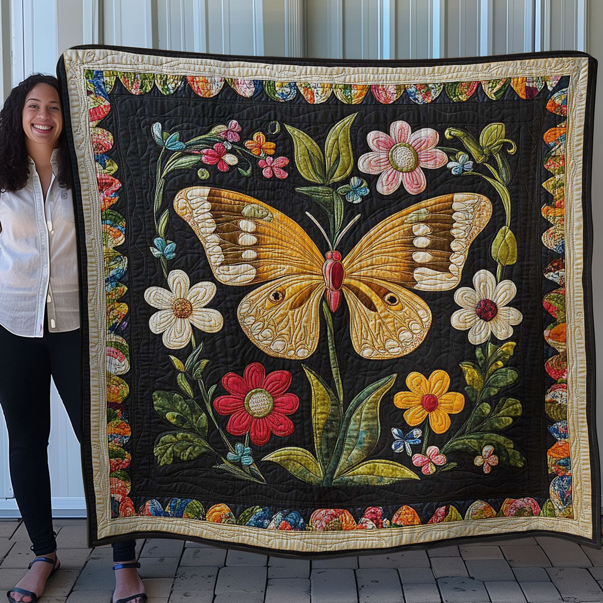 Fluttering Beauties WN0508009CL Quilt