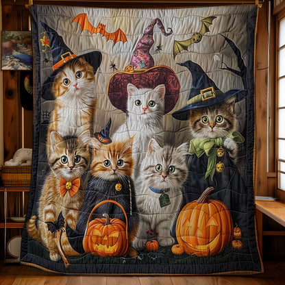 Fondly Cat Halloween WM2308049CL Quilt