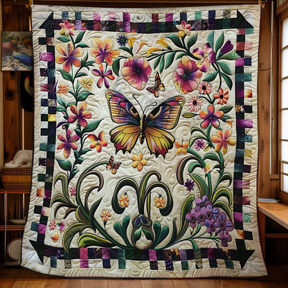 Foral Butterfly WM2808086CL Quilt