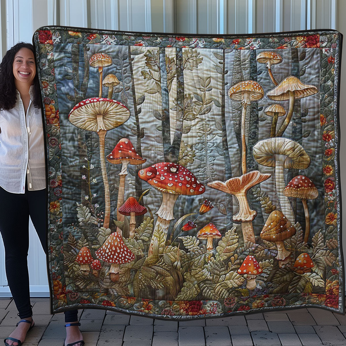 Forest Mushroom WN3007021CL Quilt