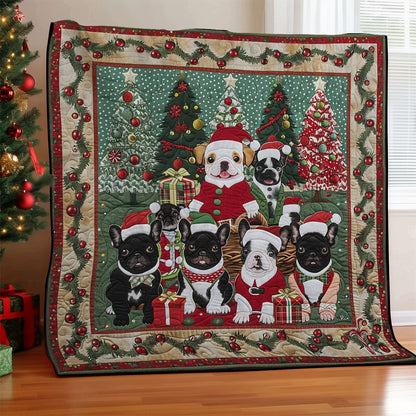 French Bulldog Family SR2008028CL Quilt
