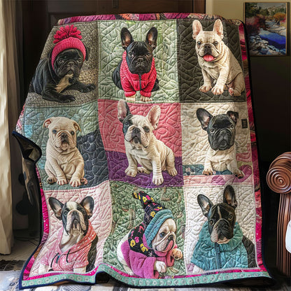 French Bulldogs Joy WN1209034CL Quilt