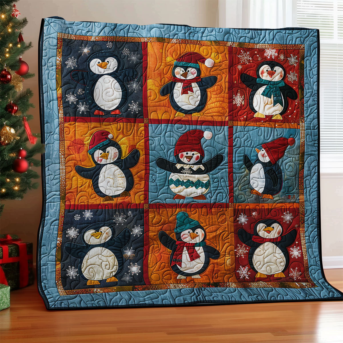 Friendly Penguins SR1908030CL Quilt