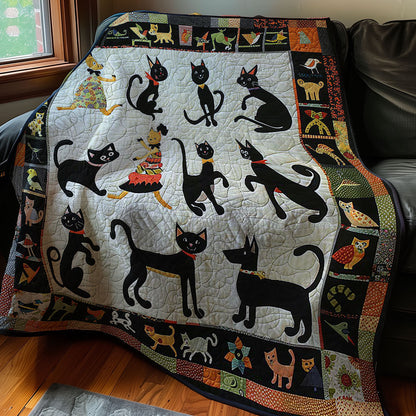 Funny Black Cats WM2907001CL Quilt