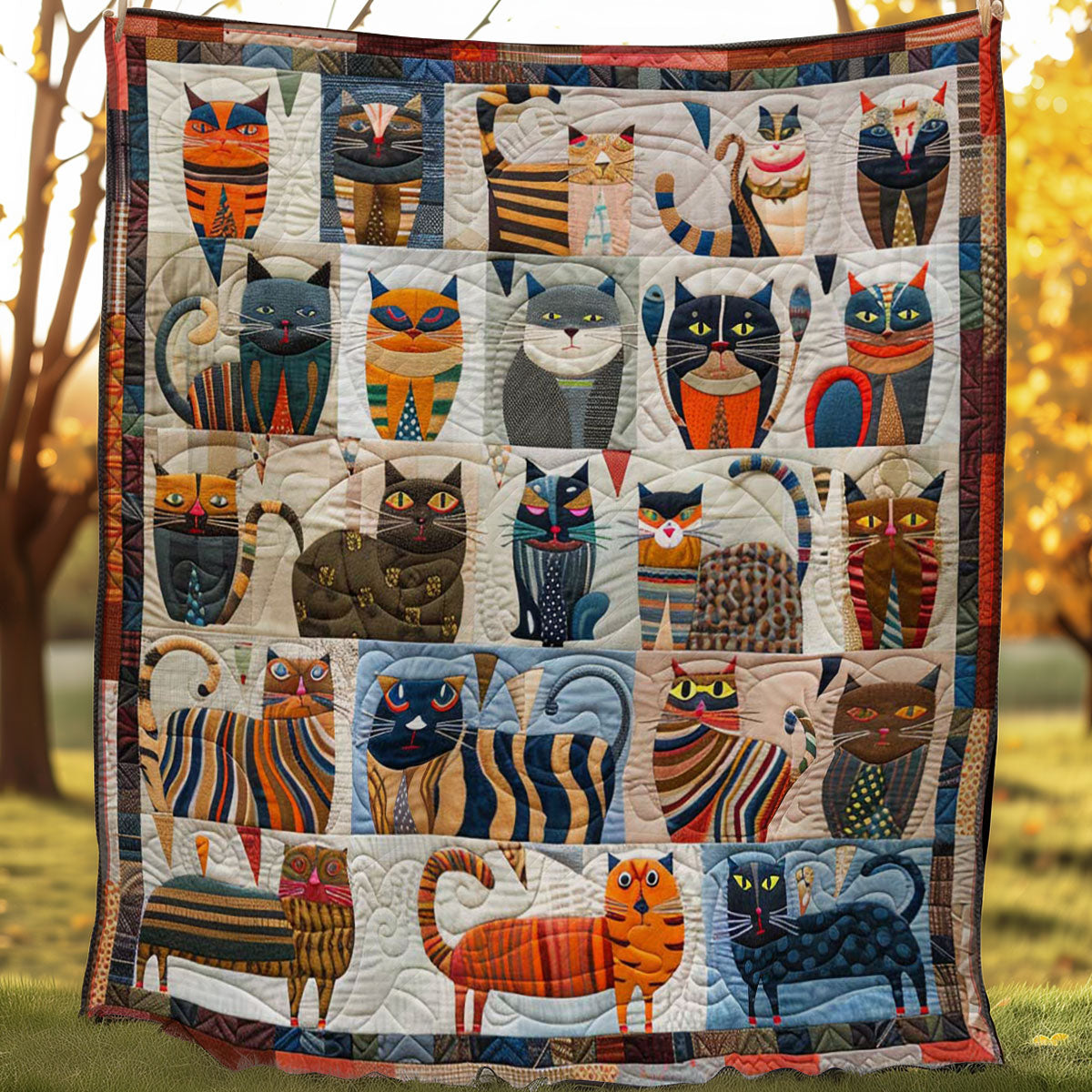 Funny Cats WN0908058CL Quilt