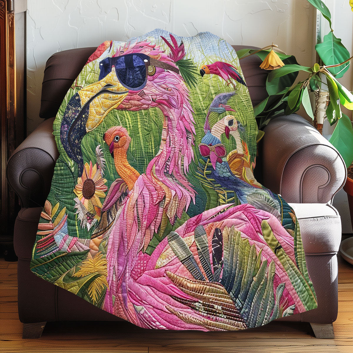 Funny Flamingo WM0808026CL Quilt