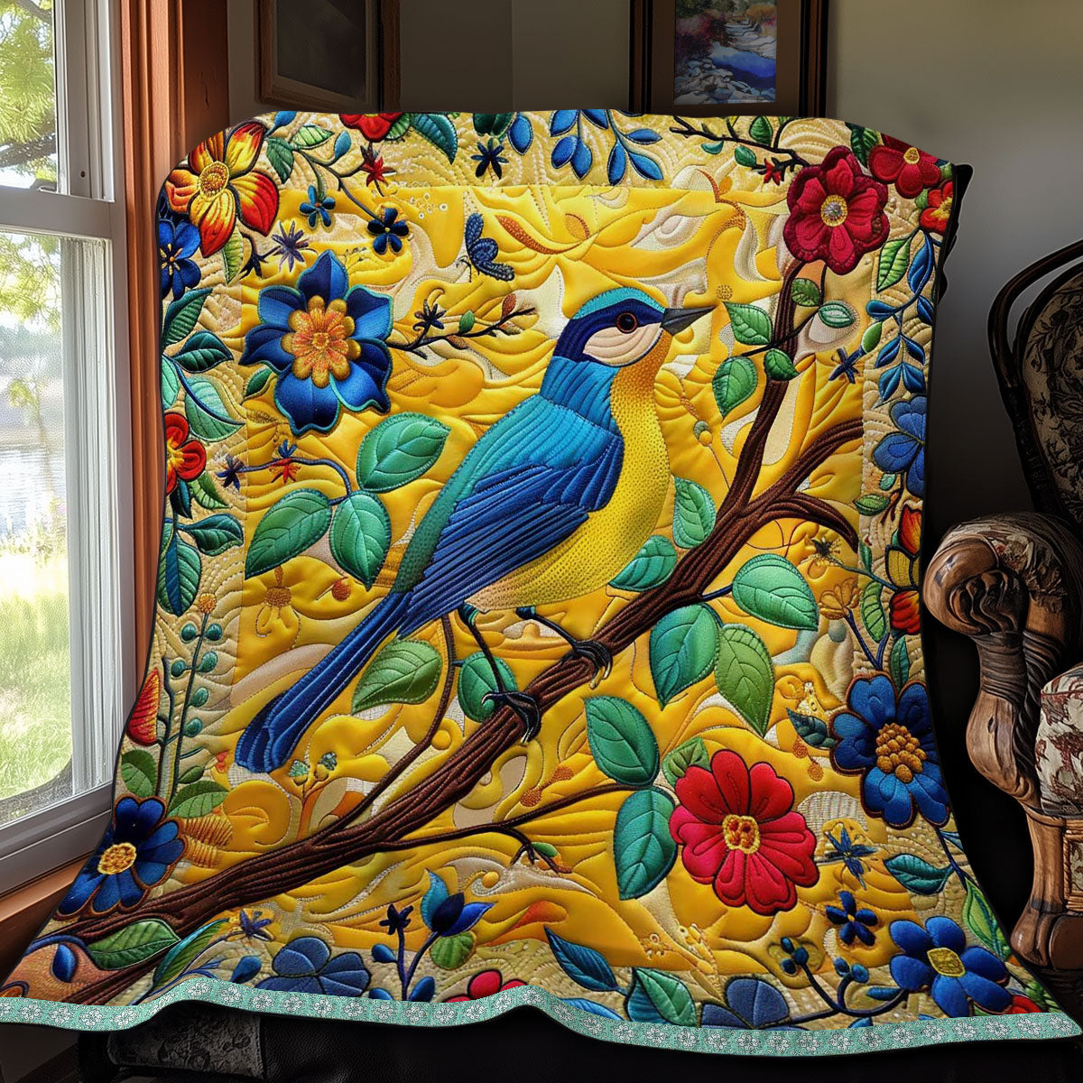 Gentle Bluebird WN0509034CL Quilt