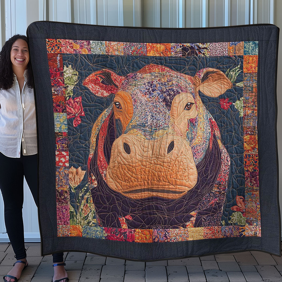 Gentle Giant Hippo WN0708068CL Quilt