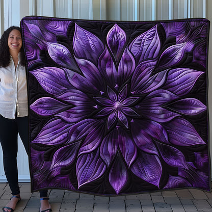 Gentle Purple Flower SR1608041CL Quilt