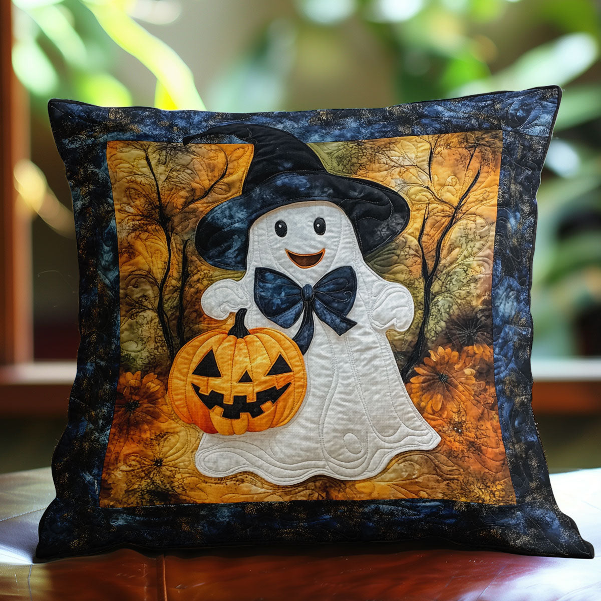 Ghost Witch And Pumpkin WN3107074CL Quilt Pillow Case