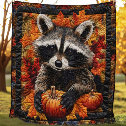 Ghostly Halloween Raccoon WN1508066CL Quilt