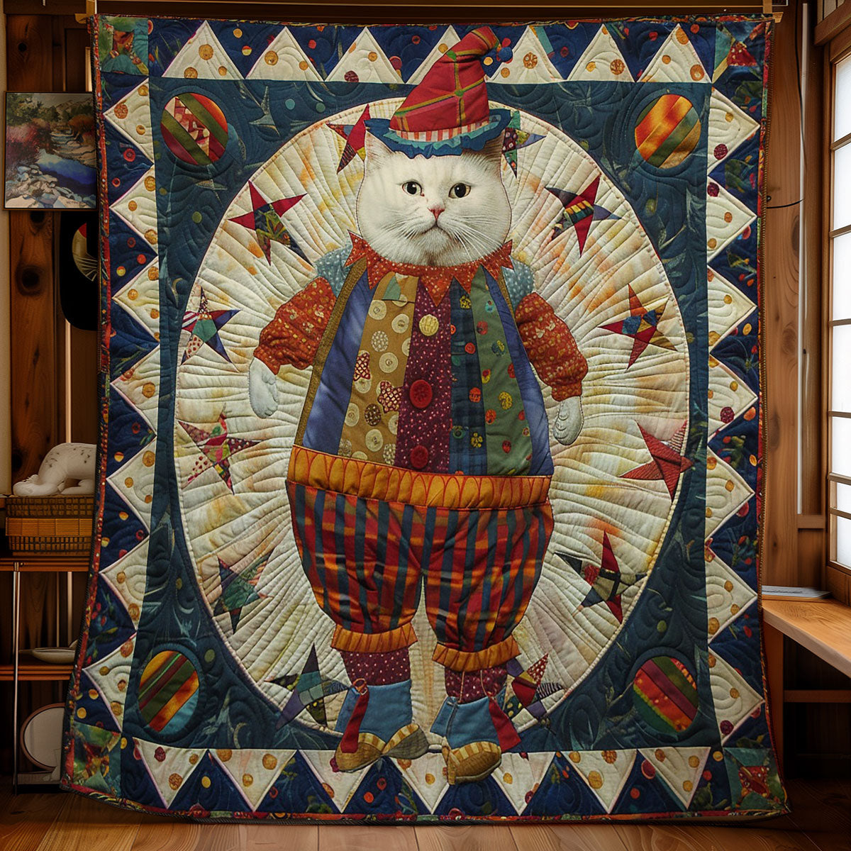 Giant Funny Cat WM1608002CL Quilt