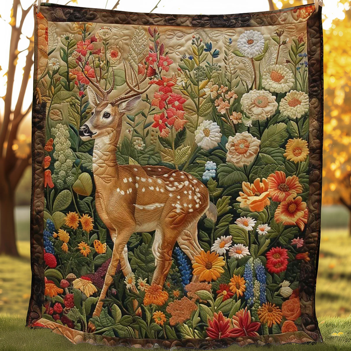 Giraffe Blossom WN2108134CL Quilt