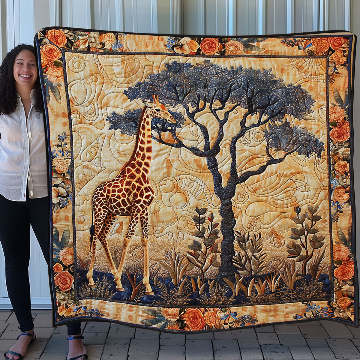 Giraffe In Safari SR1508032CL Quilt