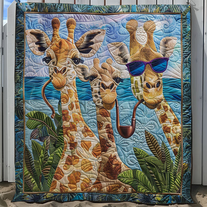 Giraffe In The Beach SR2608045CL Quilt