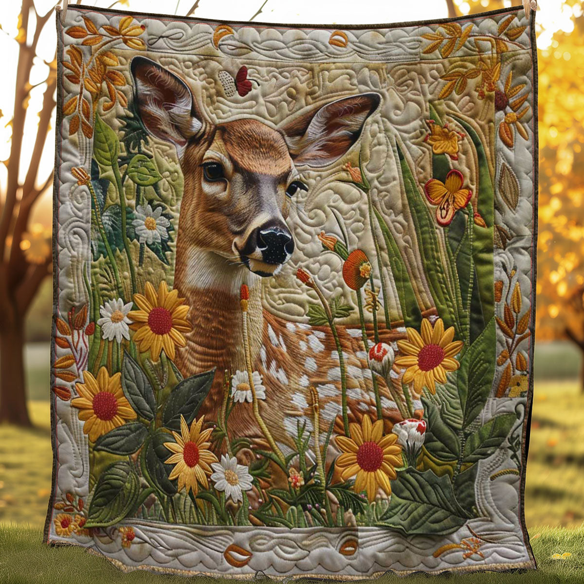 Giraffe Sanctuary WN2108138CL Quilt