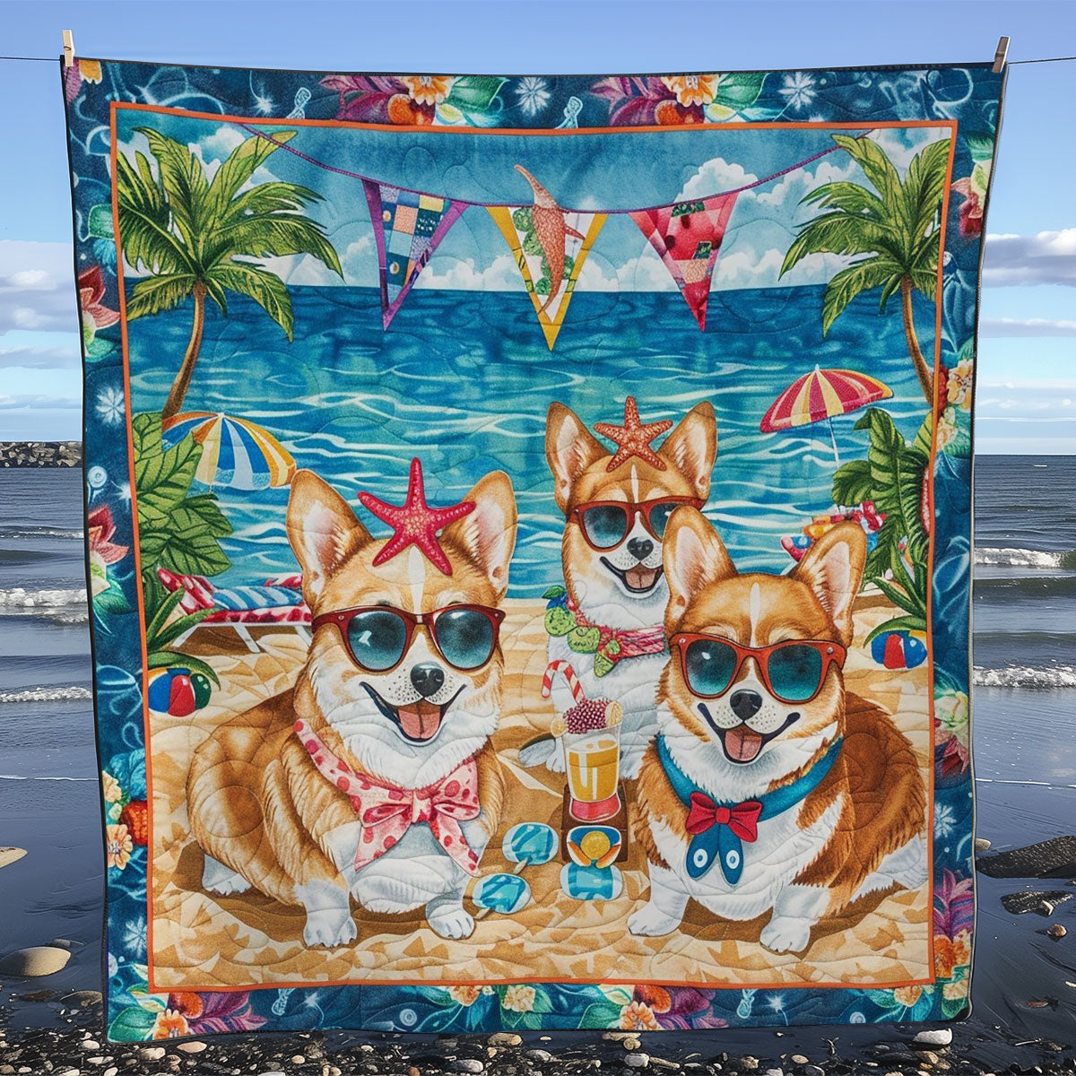 Go To Beach WM2408013CL Quilt