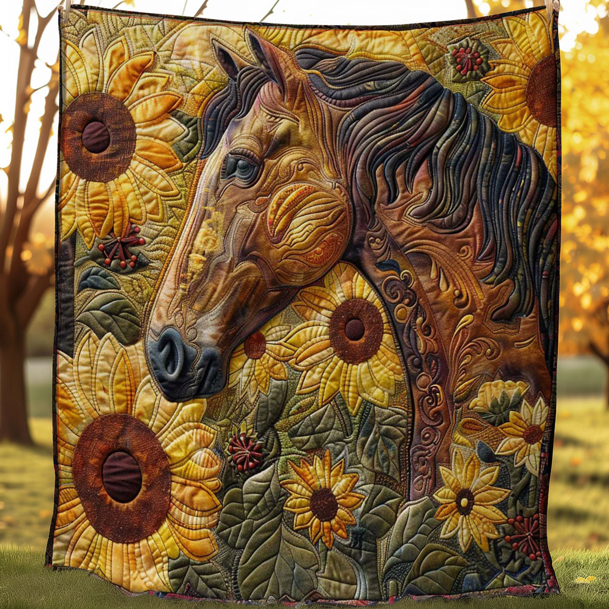 Golden Horse WN2108046CL Quilt