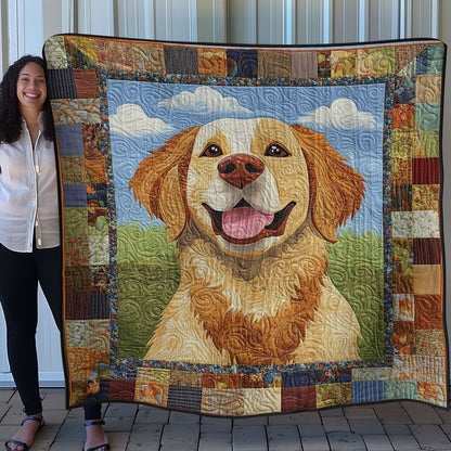 Golden Retriever Funny WN0608021CL Quilt