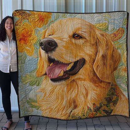 Golden Retriever Love WN0308030CL Quilt