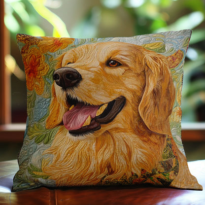 Golden Retriever Love WN0308044CL Quilt Pillow Case