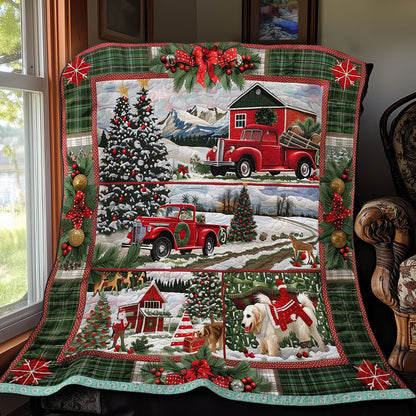 Golden Retriever Snow Day WN3008049CL Quilt